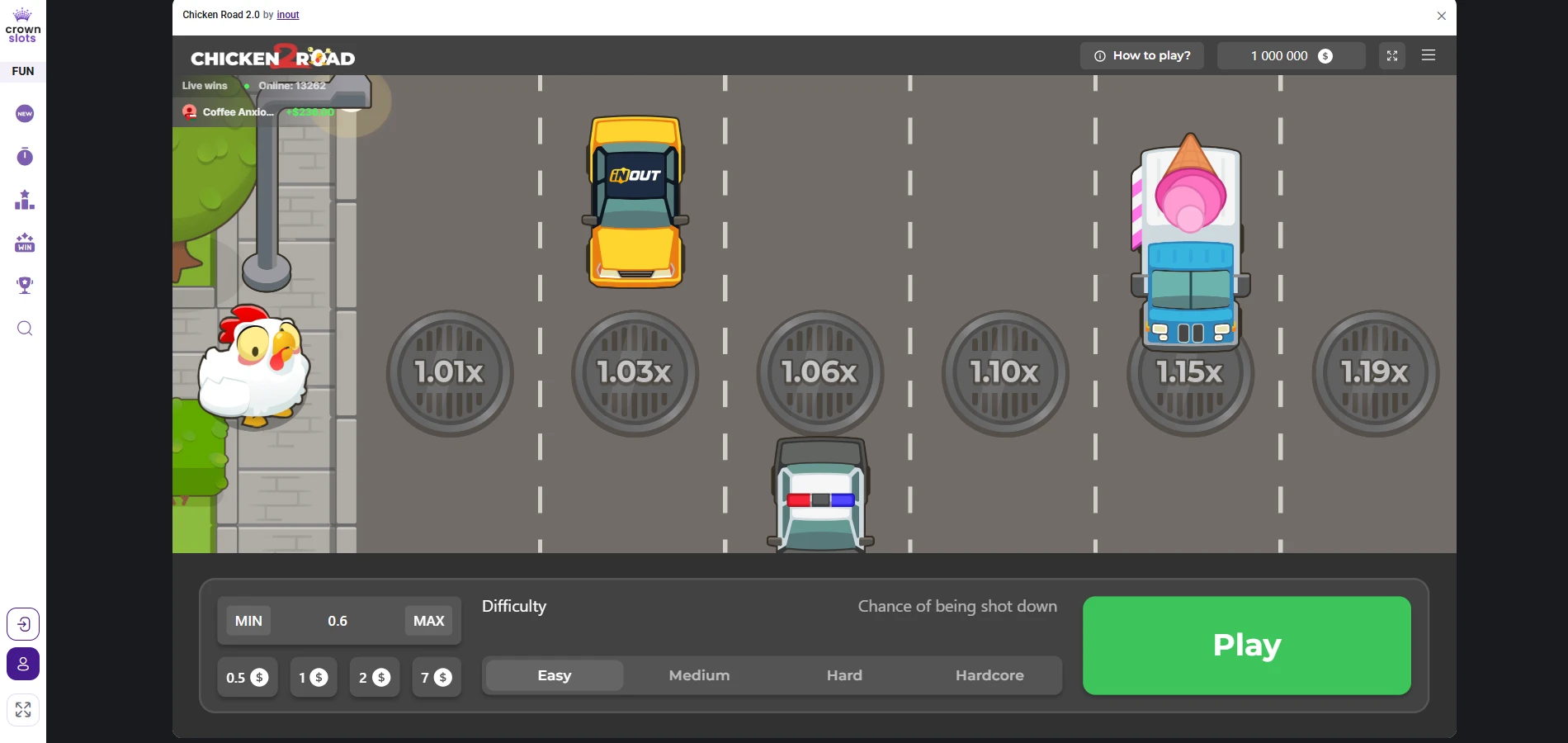 Crownslots mobile experience